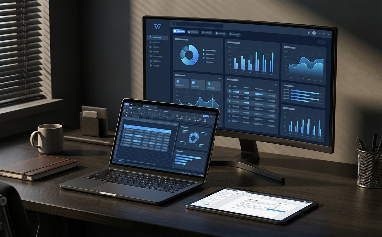 WPS数据协同安全大盘及流转图表