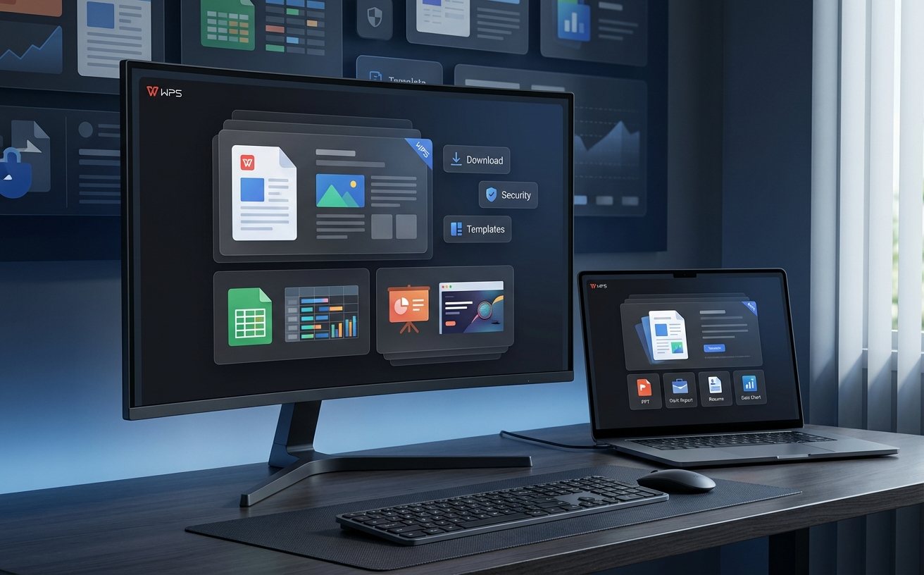 WPS商务PPT模板与简历模板预览